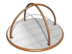 Kolotoč na státie KON0006KW (priemer 1,45 m) - hnedý
