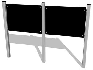 Kresliaca dvojtabuľa obojstranná MIDI/MIDI KTA6200KS - strieborná