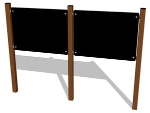 Kresliaca dvojtabuľa obojstranná MIDI/MIDI KTA6200KW - hnedá