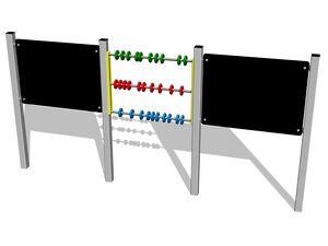 Kresliaca dvojtabuľa obojstranná s počítadlom KTP6301KS - strieborná