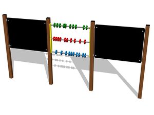 Kresliaca dvojtabuľa obojstranná s počítadlom KTP6301KW - hnedá