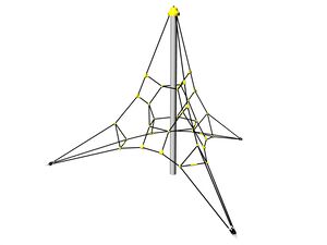 Lanová pyramída PY3300K (v.p. 1 m, so 3-mi napínacími zámkami)