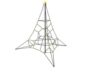 Lanová pyramída PY3400K (v.p. 1 m, so 3-mi napínacími zámkami)
