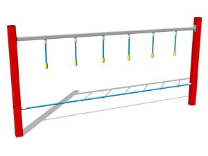 Opičia dráha Rúčkovacie lano - červená (v.p. 1 m)