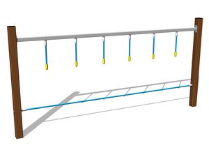 Opičia dráha Rúčkovacie lano - hnedá (v.p. 1 m)