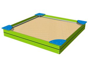 Pieskovisko so sedákmi 2x2 m PIP2020LB