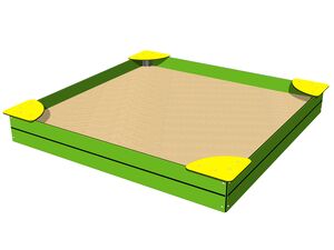 Pieskovisko so sedákmi 2x2 m PIP2020LY