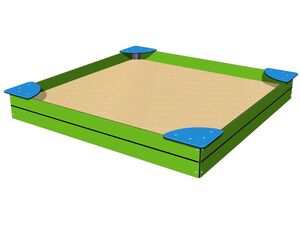 Pieskovisko so sedákmi 2x2 m PIH2020LB