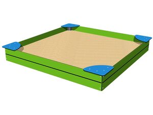 Pieskovisko so sedákmi 2x2 m PIP2020LB