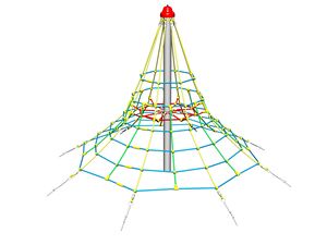 Lanová pyramída PY825K (v.p. 1 m, s 8-mi napínacími zámkami)