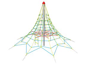 Lanová pyramída PY835K (v.p. 1 m, s 8-mi napínacími zámkami)