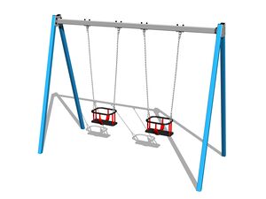 Reťazová dvojhojdačka RH6213KB - modrá (v.p. 1,5 m)