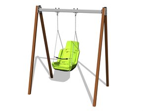 Reťazová hojdačka RH6114KW - hnedá (v.p. 1,5 m)