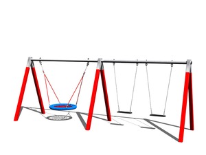 Reťazová trojhojdačka RH302K - celokovová (v.p. 1,5 m)