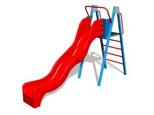 Šmýkačka s rebríkom  KZ6101KB - modrá (v.p. 1,5 m)