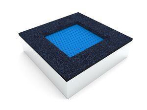 Trampolína do zeme TRA-C140-BZ - modrá