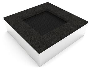 Trampolína do zeme TRA-C140-DZ - čierna