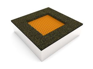 Trampolína do zeme TRA-C140-OZ - oranžová