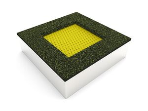 Trampolína do zeme TRA-C140-YZ - žltá