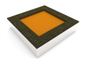 Trampolína do zeme TRA-C180-OZ - oranžová