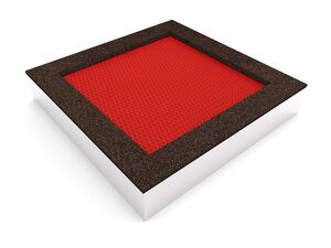 Trampolína do zeme TRA-C240-RZ - červená
