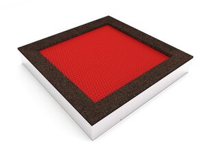Trampolína do zeme TRA-C260-RZ - červená
