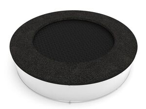 Trampolína do zeme TRA-K195-DZ - čierna