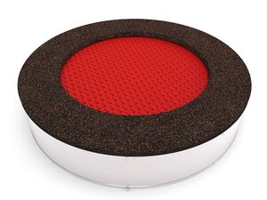 Trampolína do zeme TRA-K195-RZ - červená