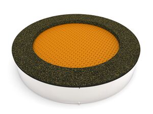 Trampolína do země TRA-K220-OZ - oranžová