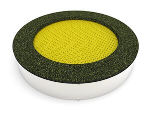 Trampolína do zeme TRA-K220-YZ - žltá