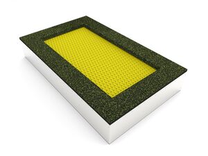Trampolína do země TRA-O270-YZ - žltá