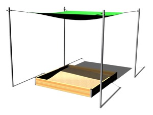 Zatienenie pieskoviska 2x2 m ZP220