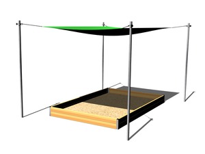 Zatienenie pieskoviska 3x2 m ZP320