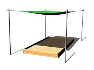 Zatienenie pieskoviska 4x2 m ZP420